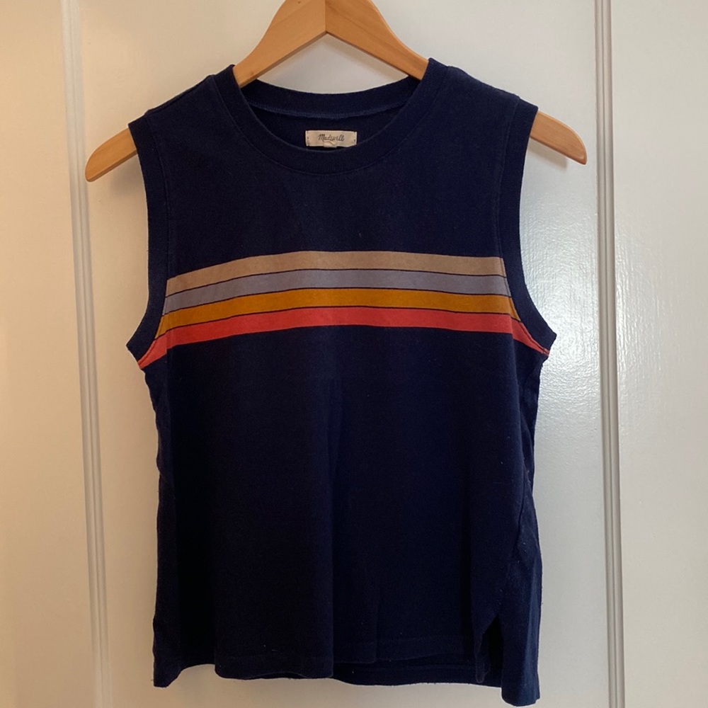 Madewell navy tank top